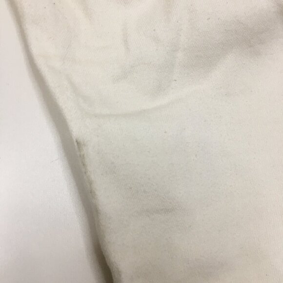 FREE PEOPLE Ivory Distressed Raw Step Hem 5 Pocket Logo Hardware Skinny Jeans - Picture 13 of 15